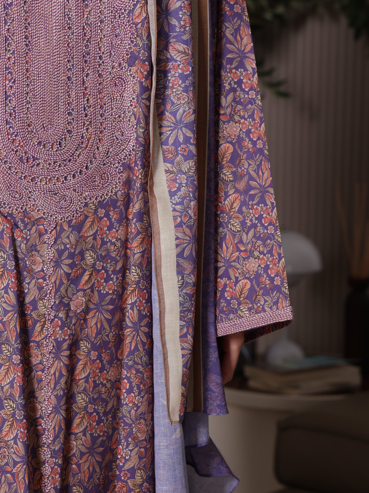 Violet Meadow Kaftan Set