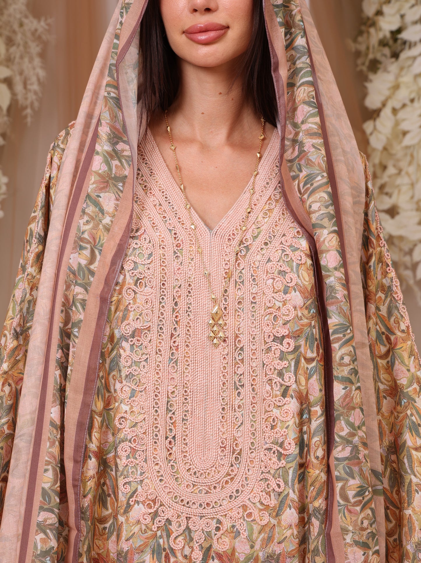 Blush Botanical Kaftan