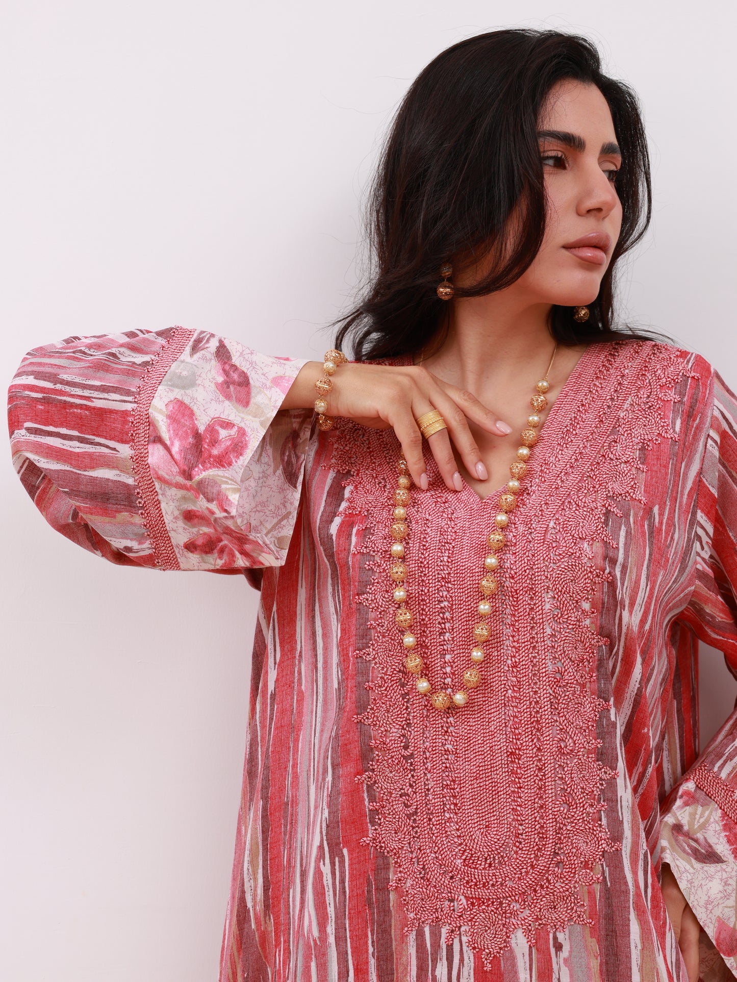 Whispers of Rose Kaftan