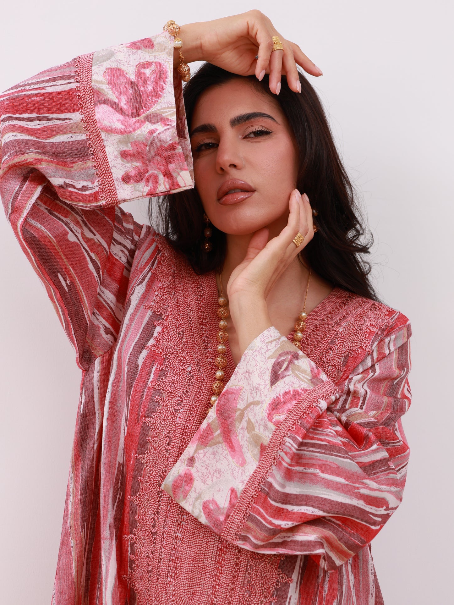 Whispers of Rose Kaftan
