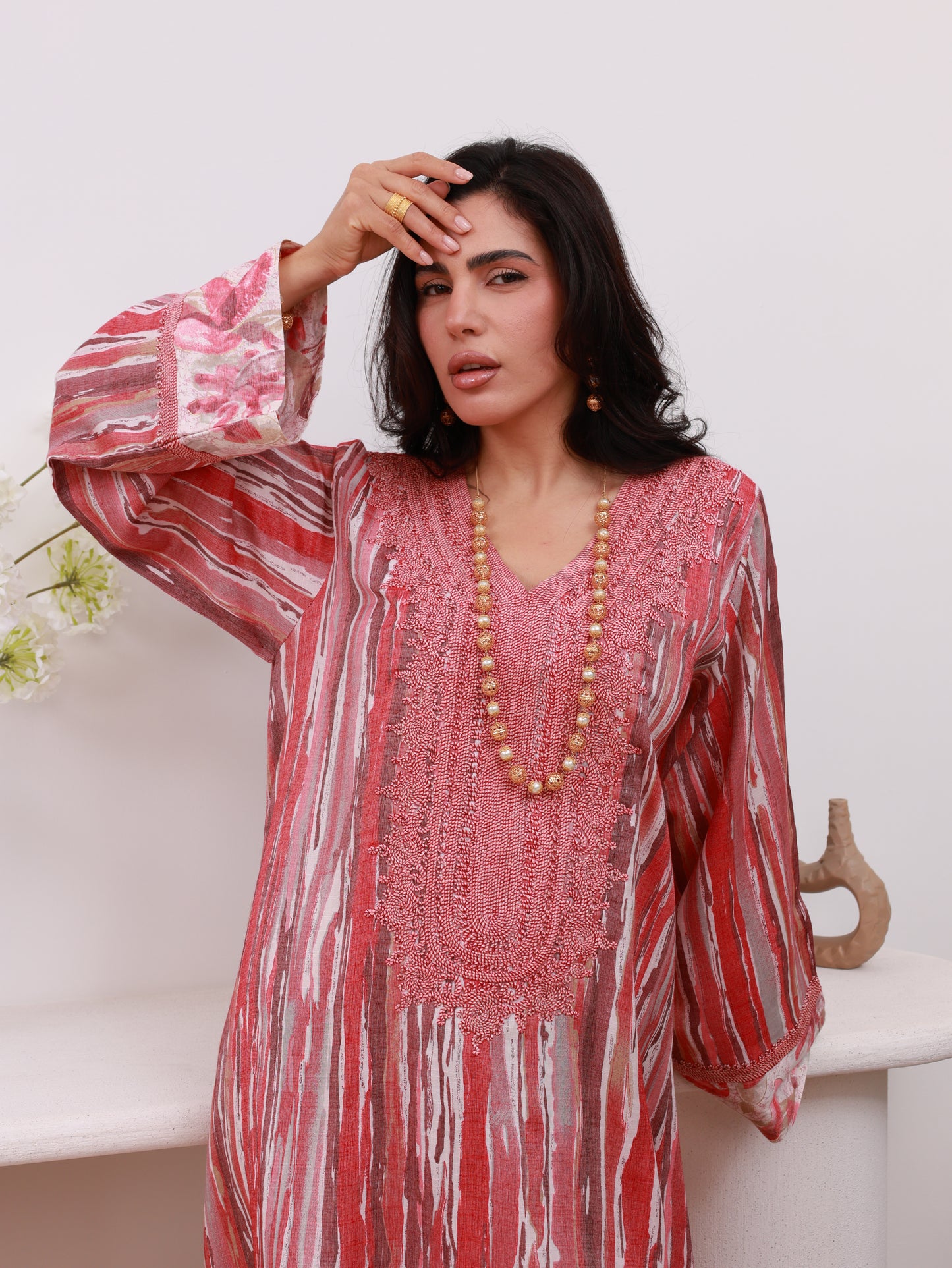 Whispers of Rose Kaftan