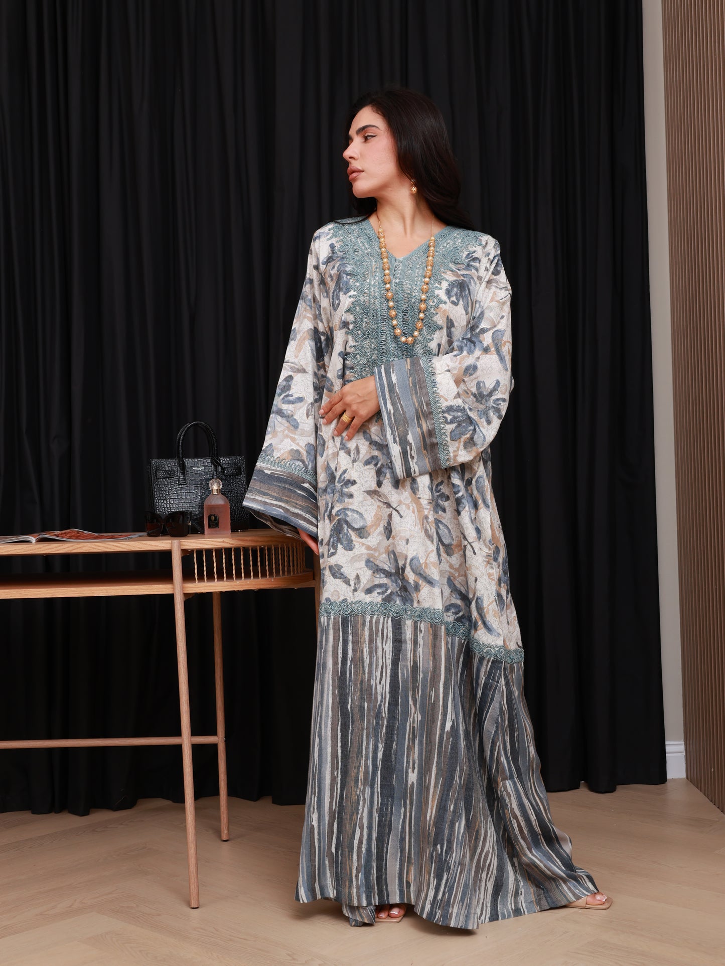 Olive Mist Kaftan