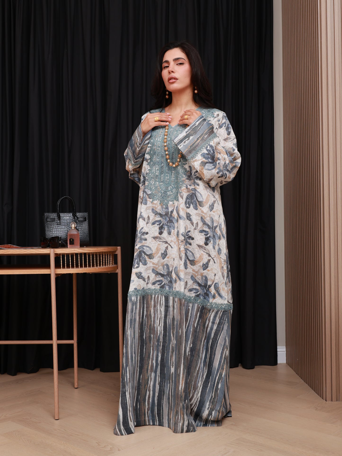 Olive Mist Kaftan