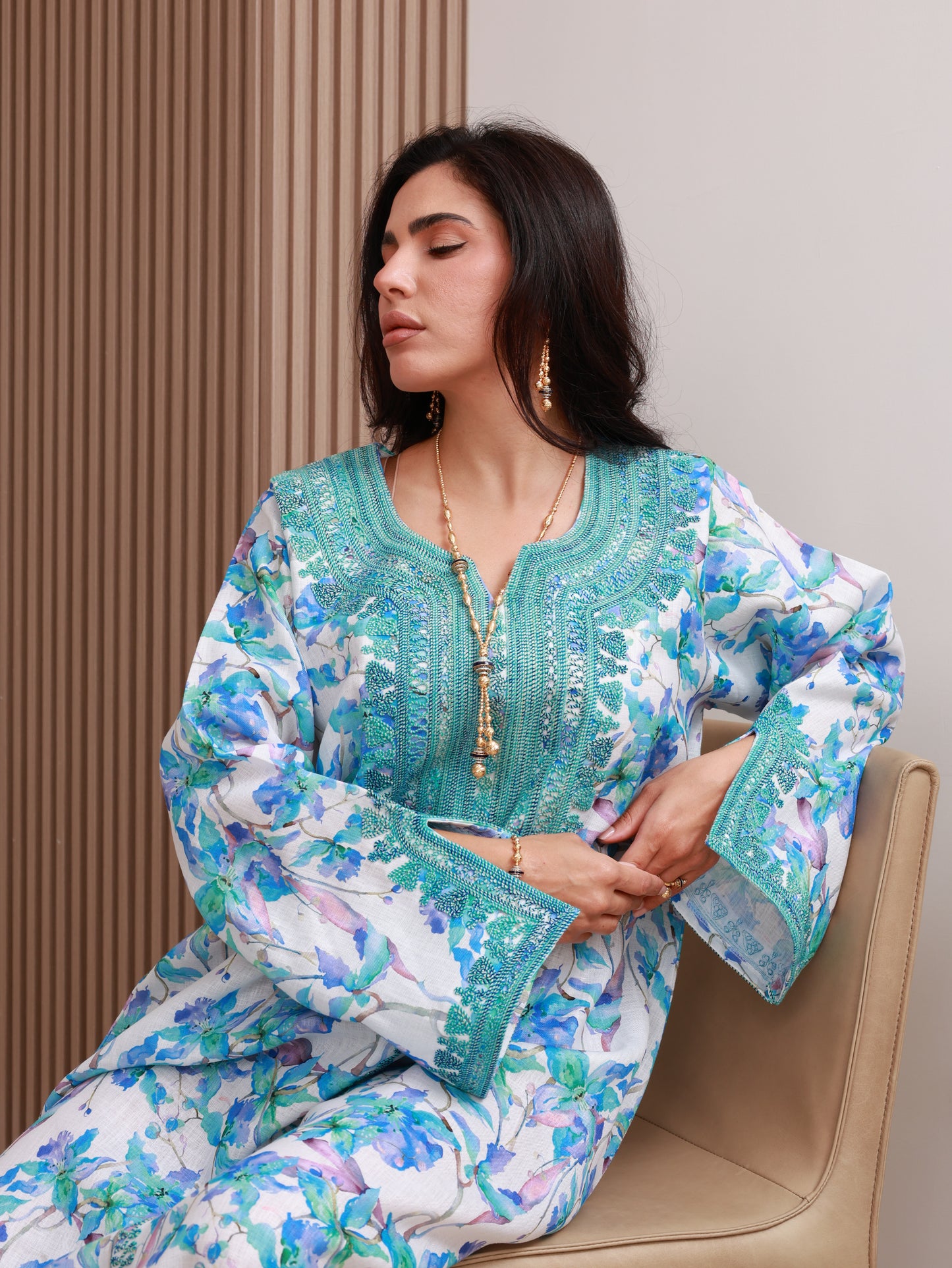 Waves of Serenity Kaftan