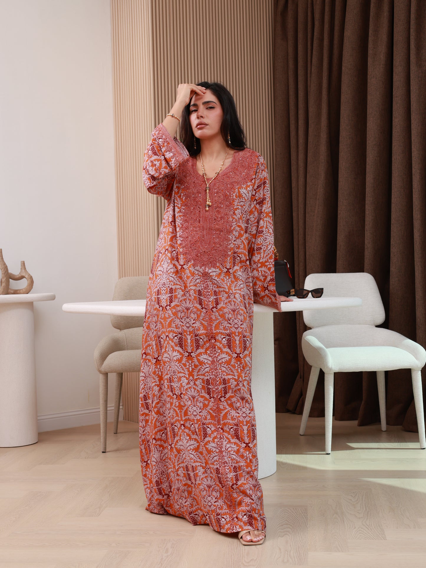 Ember Bloom Kaftan