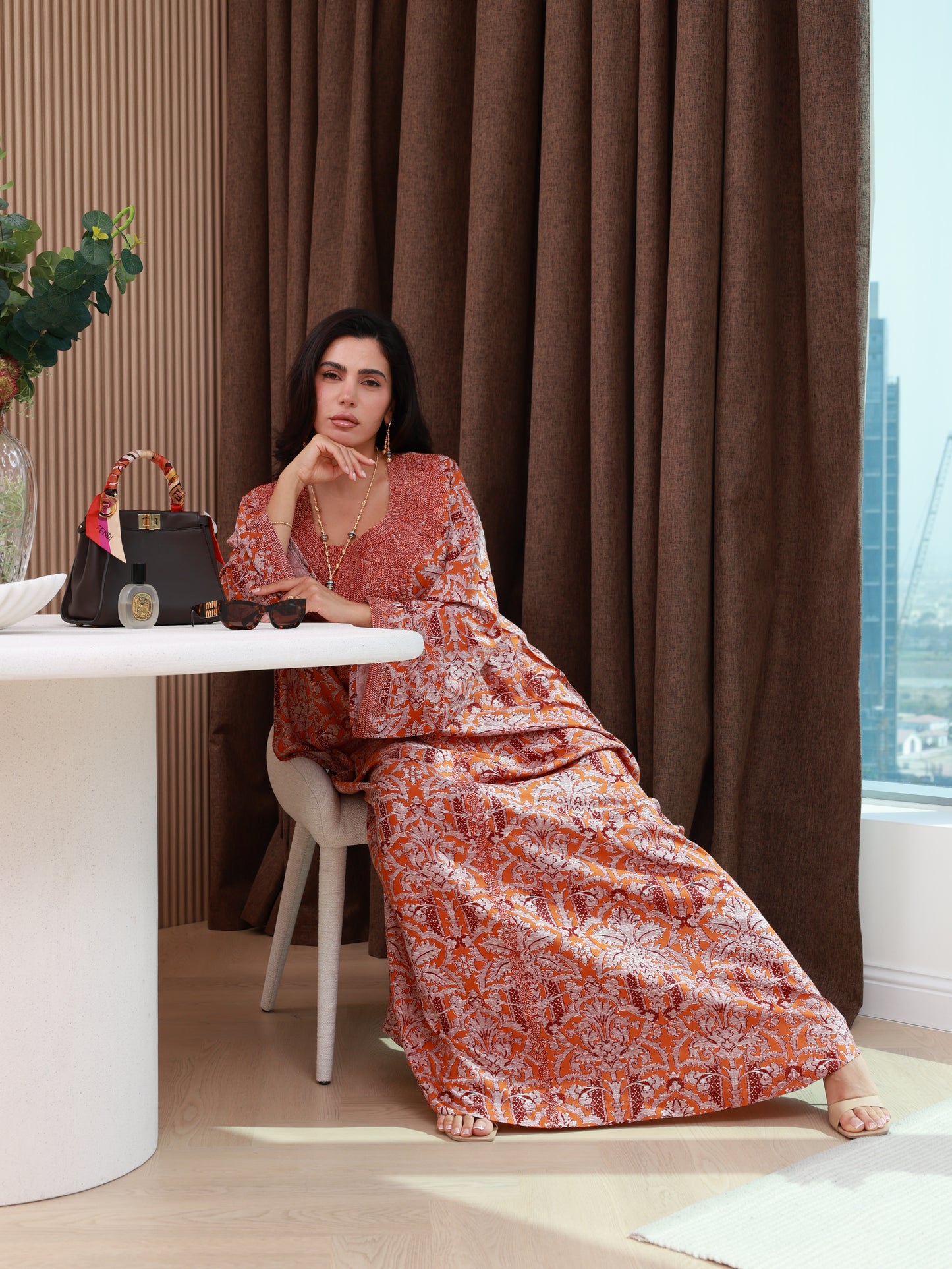 Ember Bloom Kaftan