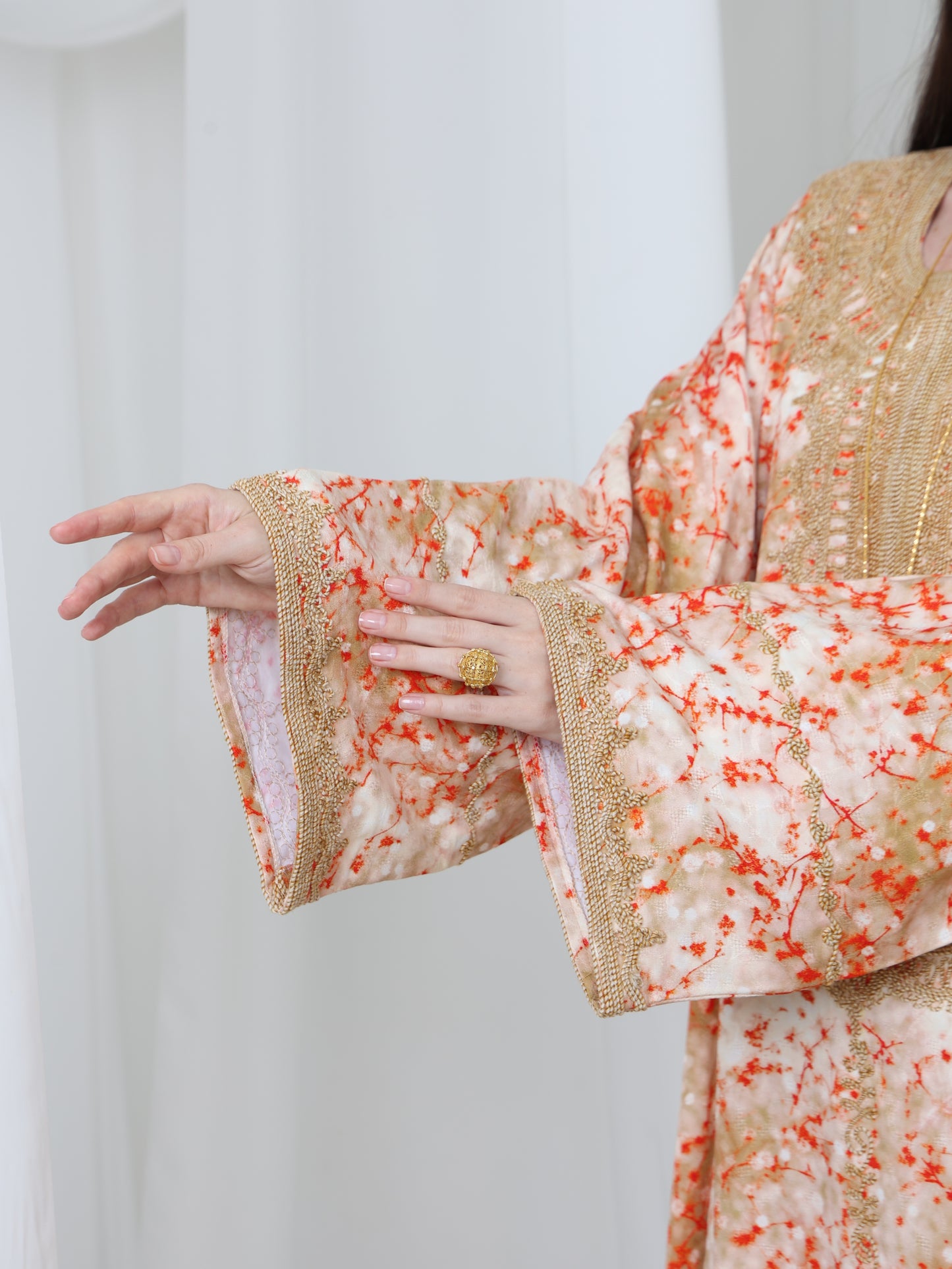 Sunrise Coral Kaftan