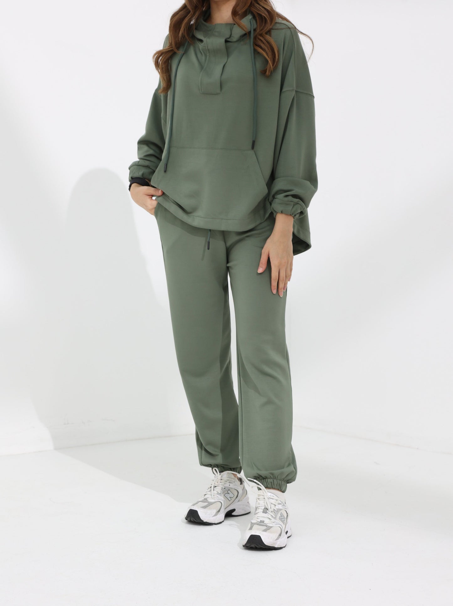 Women's Dark Laurel Green Kint Hoodie