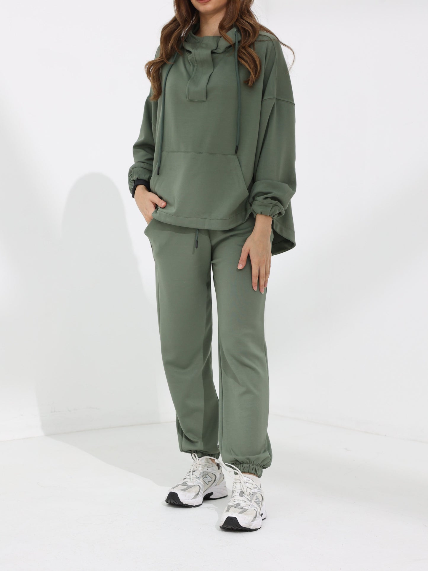 Women's Dark Laurel Green Kint Hoodie