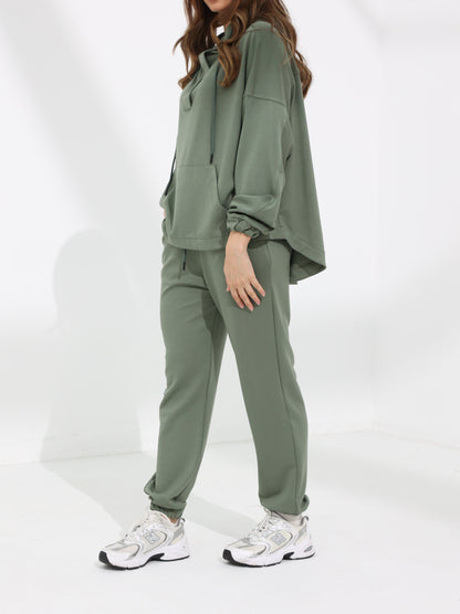 Women's Dark Laurel Green Kint Hoodie