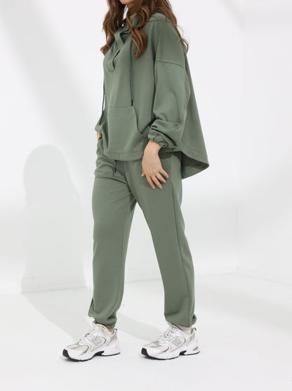 Women's Dark Laurel Green Kint Hoodie