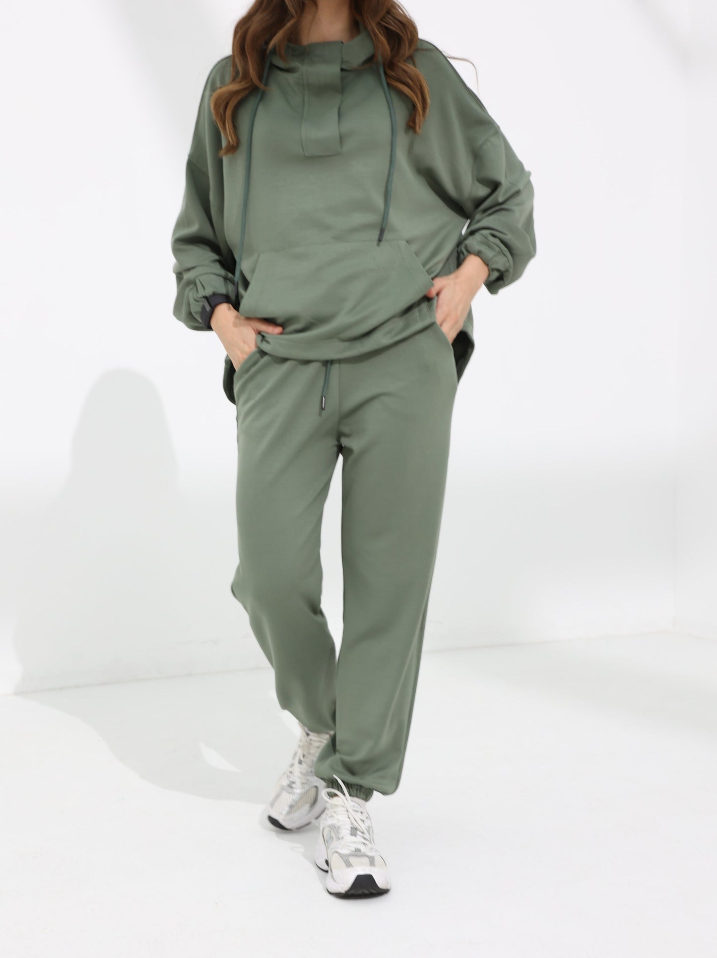 Women's Dark Laurel Green Kint Hoodie