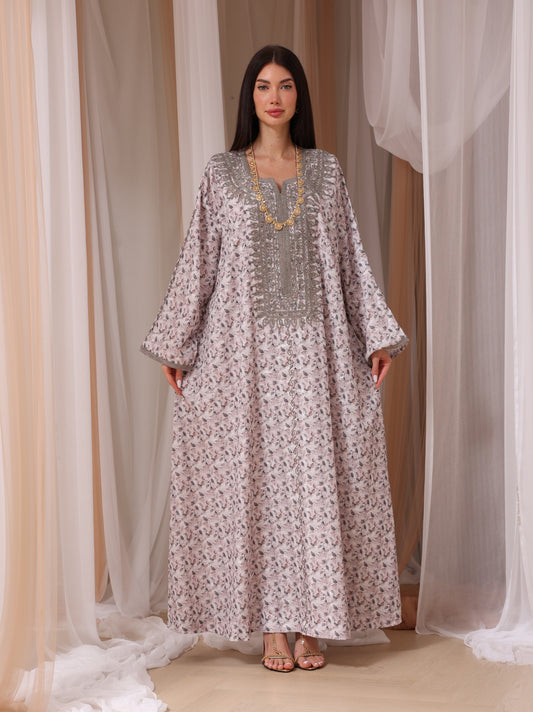 Rose Quartz Botanical Kaftan