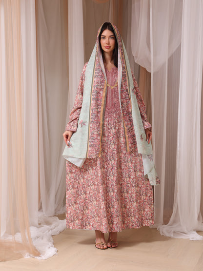 Mauve & Sage Botanical Kaftan