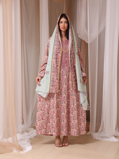 Mauve & Sage Botanical Kaftan