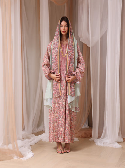 Mauve & Sage Botanical Kaftan