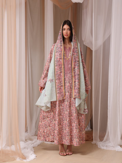 Mauve & Sage Botanical Kaftan