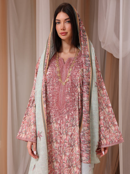 Mauve & Sage Botanical Kaftan