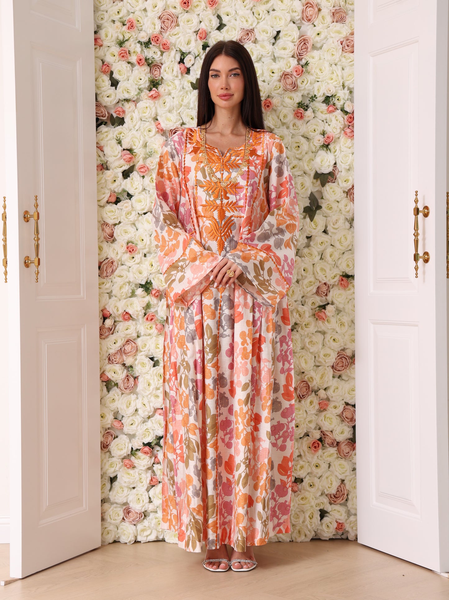 Mandarin & Peach Botanical Kaftan