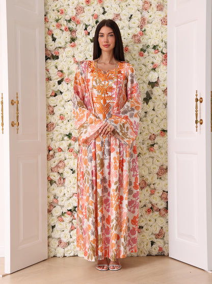 Mandarin & Peach Botanical Kaftan