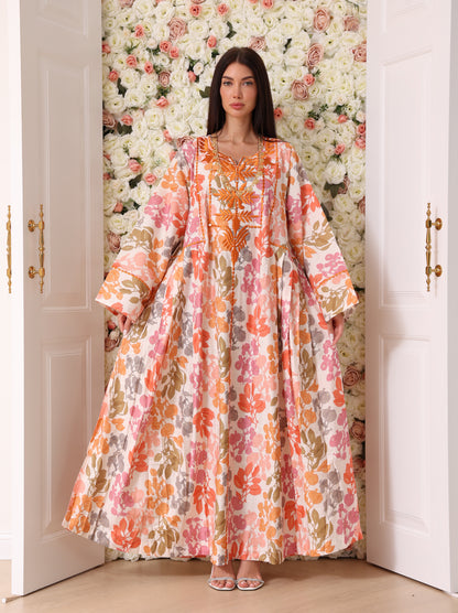 Mandarin & Peach Botanical Kaftan
