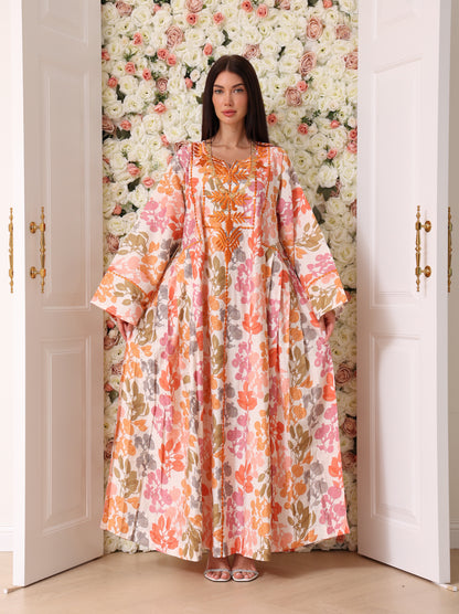 Mandarin & Peach Botanical Kaftan