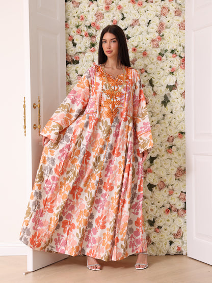 Mandarin & Peach Botanical Kaftan