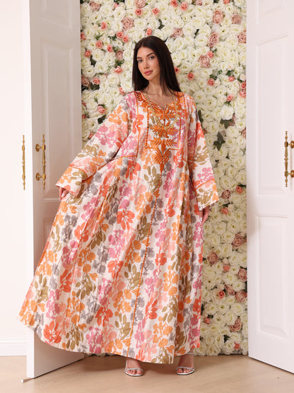 Mandarin & Peach Botanical Kaftan
