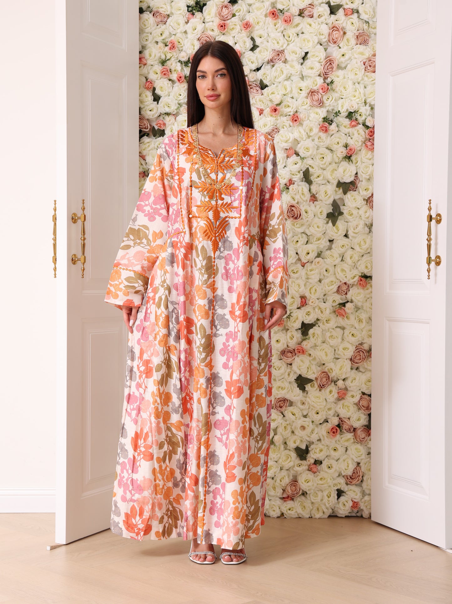 Mandarin & Peach Botanical Kaftan