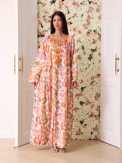 Mandarin & Peach Botanical Kaftan