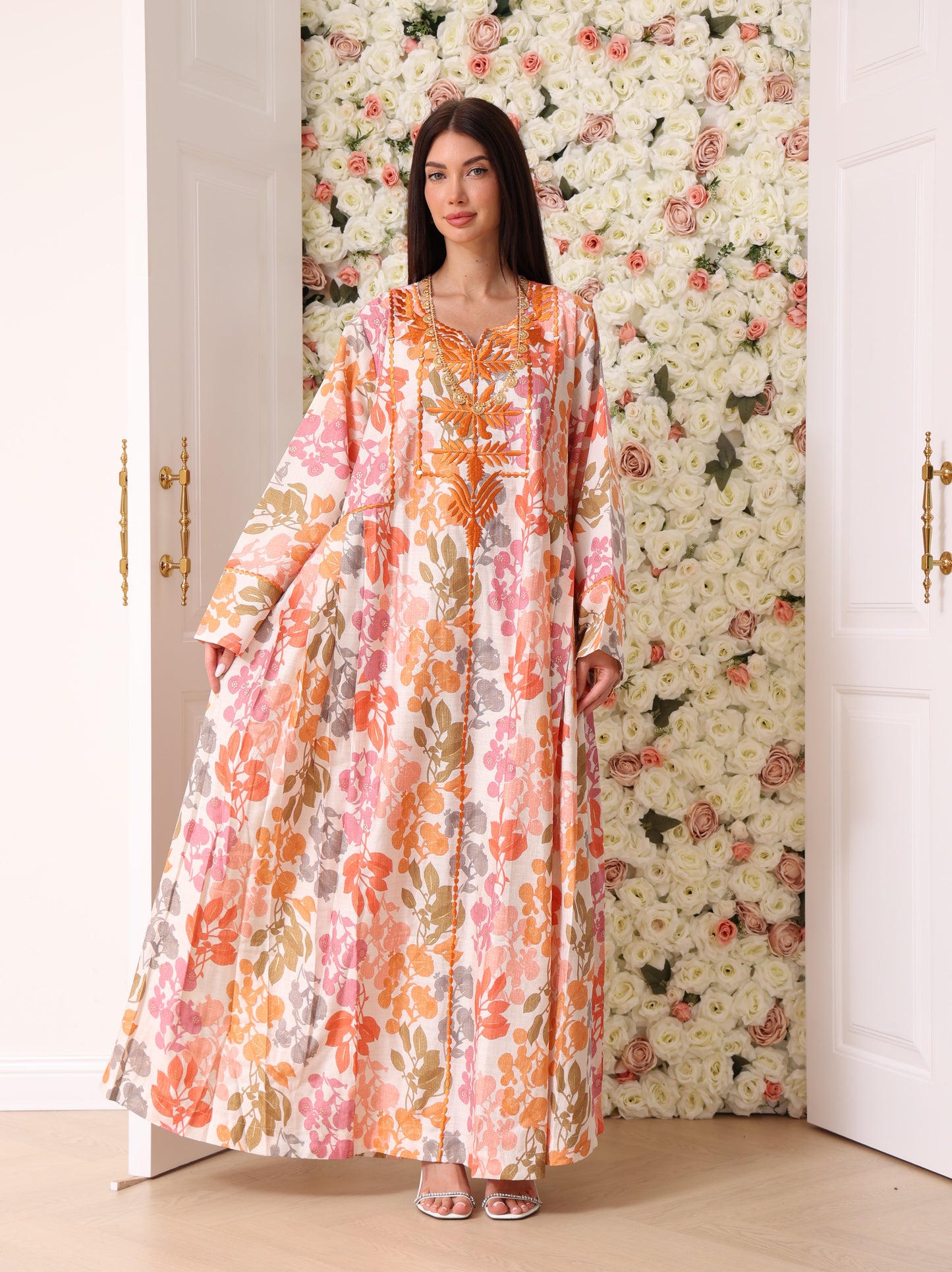 Mandarin & Peach Botanical Kaftan