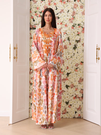 Mandarin & Peach Botanical Kaftan