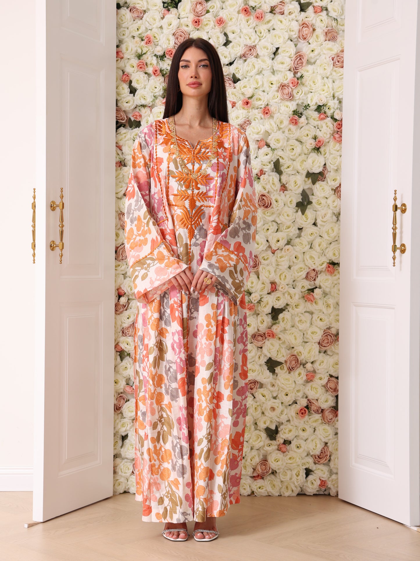 Mandarin & Peach Botanical Kaftan