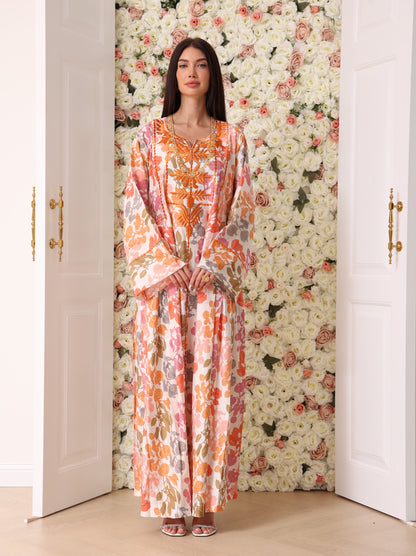 Mandarin & Peach Botanical Kaftan
