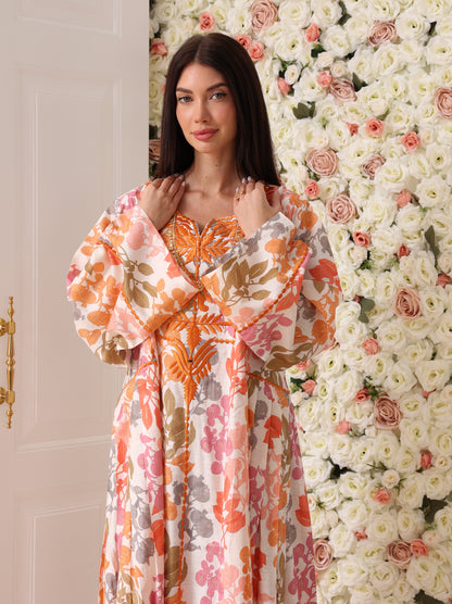 Mandarin & Peach Botanical Kaftan