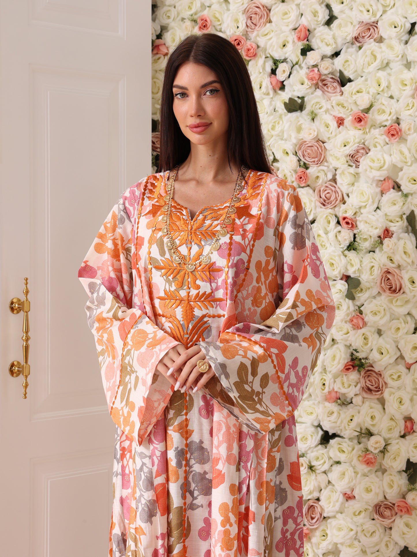Mandarin & Peach Botanical Kaftan