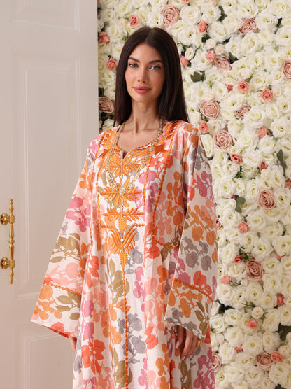 Mandarin & Peach Botanical Kaftan