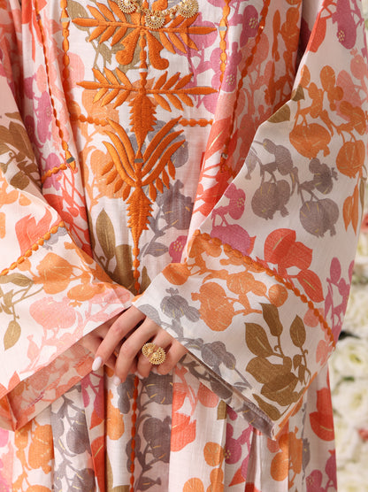Mandarin & Peach Botanical Kaftan