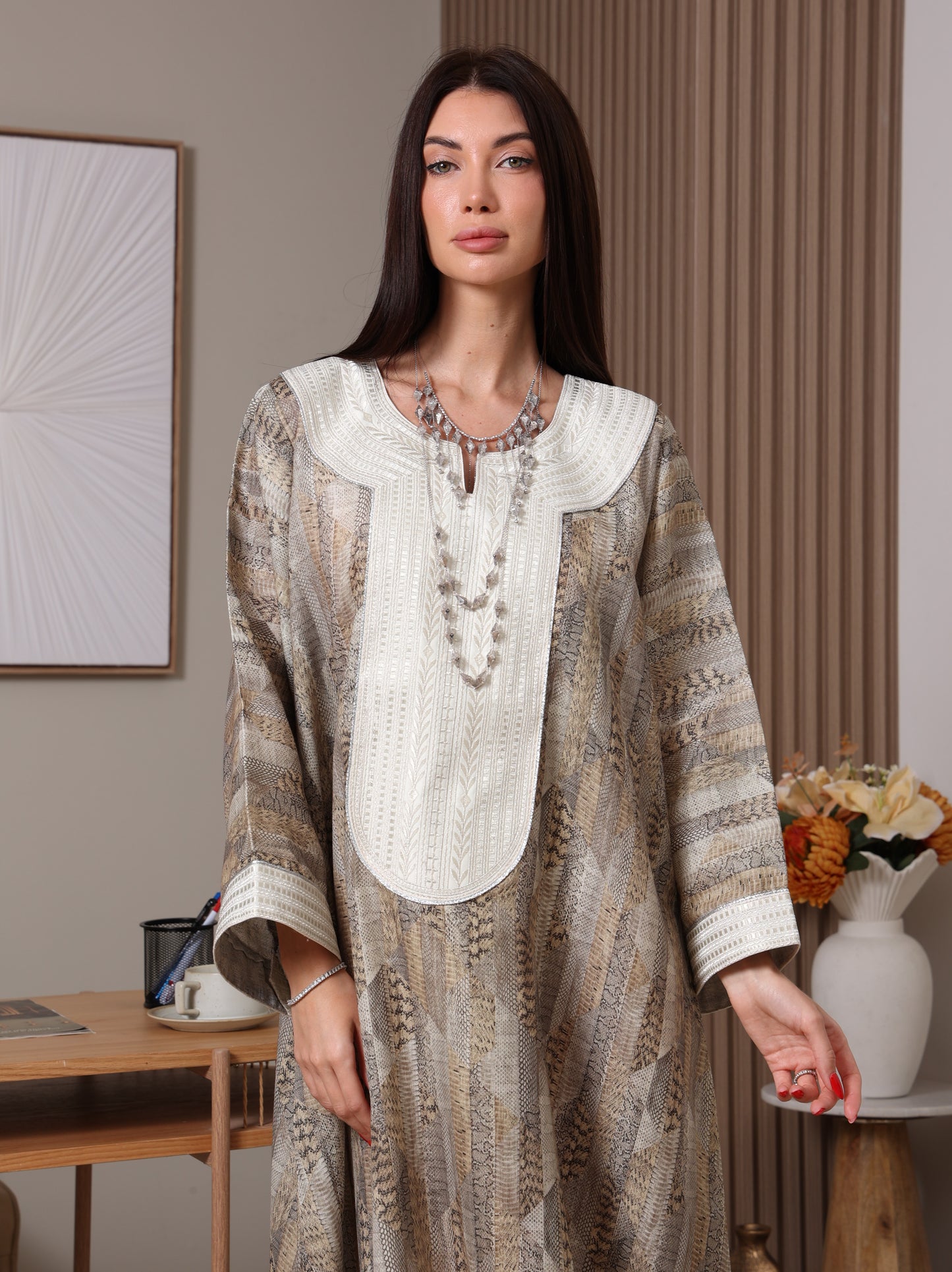 Earthbound Mosaic Kaftan