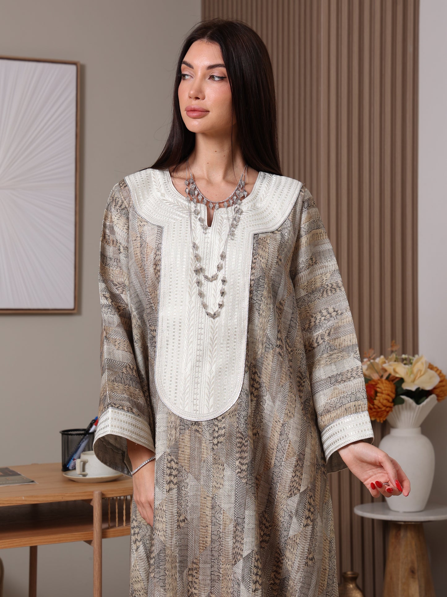 Earthbound Mosaic Kaftan