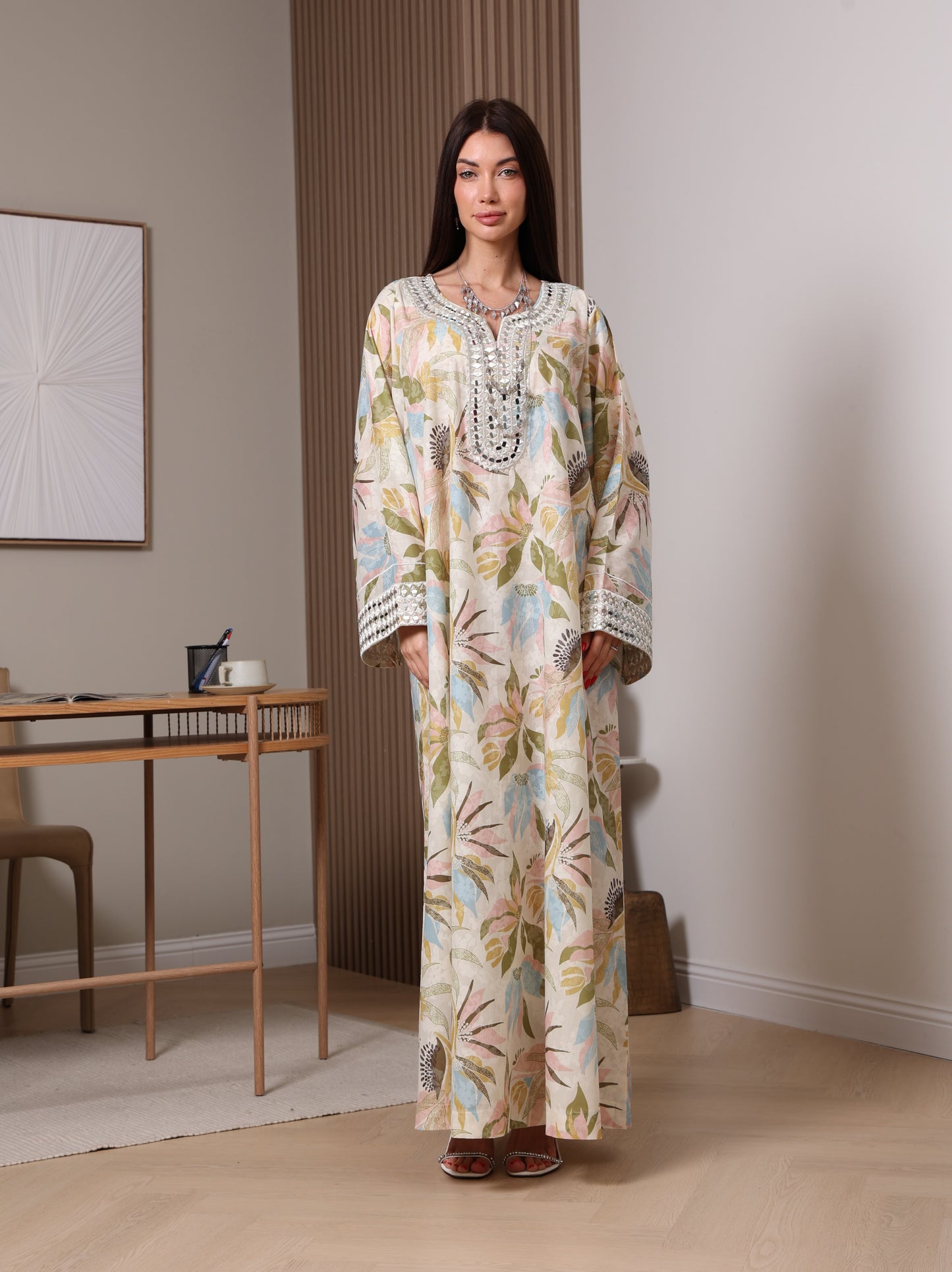 Pastel Bloom Kaftan