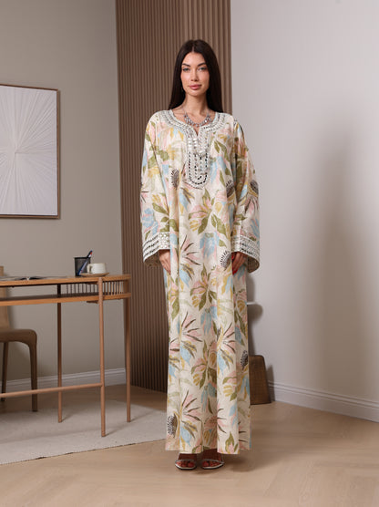 Pastel Bloom Kaftan