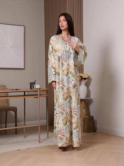 Pastel Bloom Kaftan