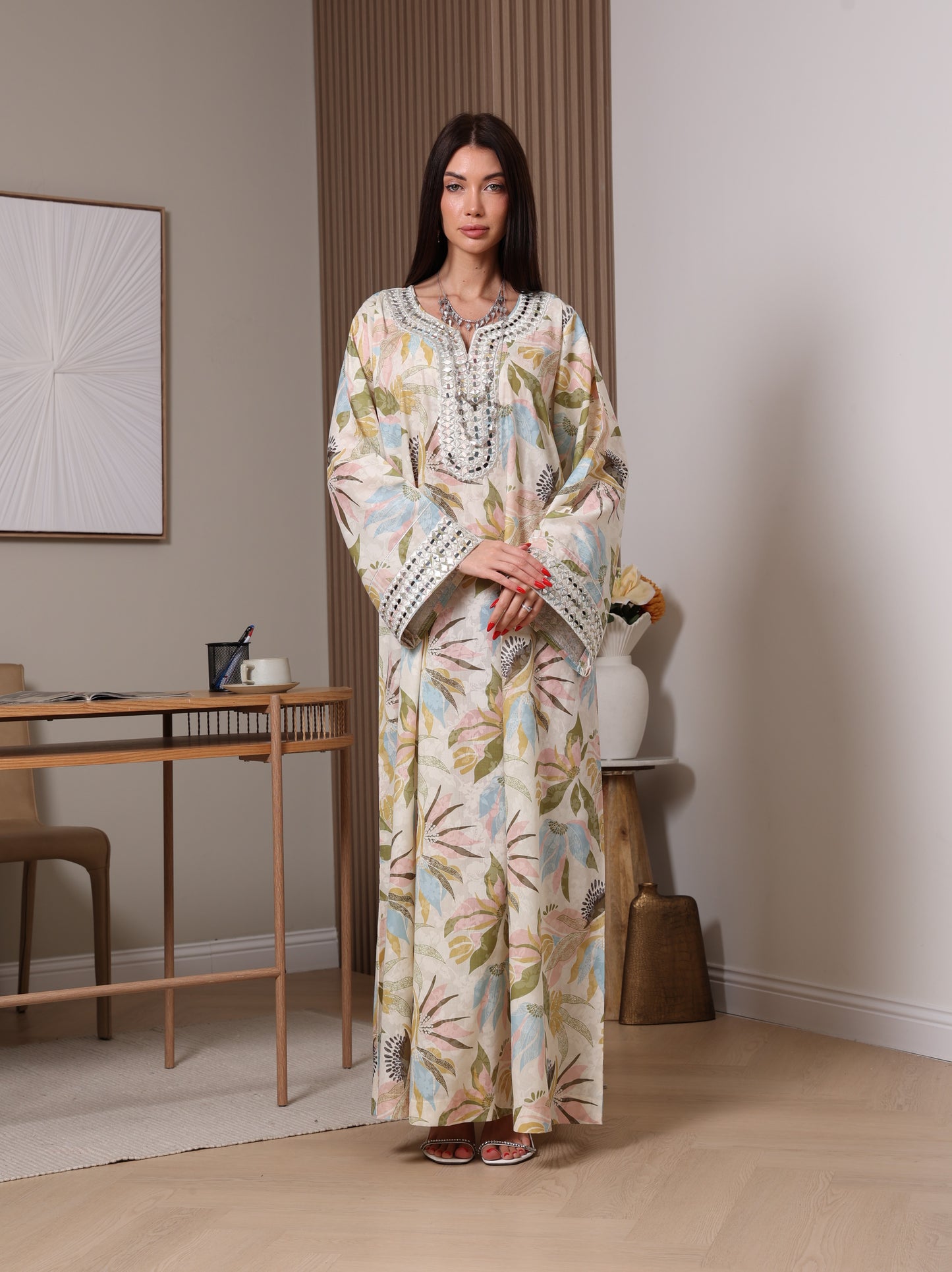 Pastel Bloom Kaftan