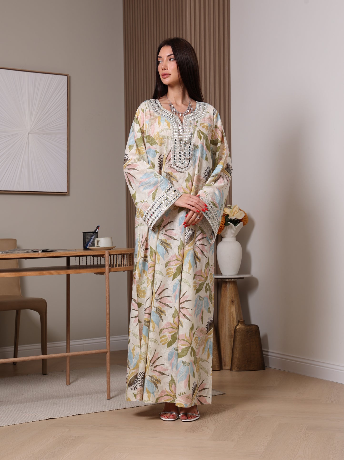 Pastel Bloom Kaftan