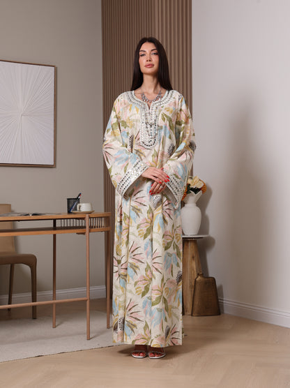 Pastel Bloom Kaftan