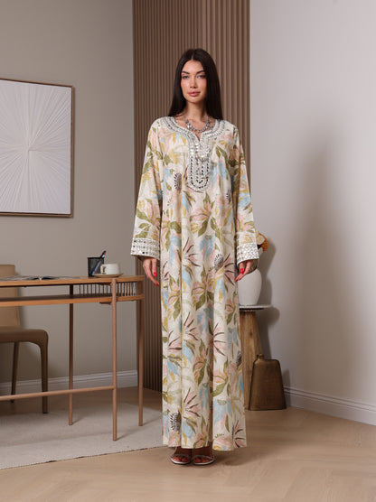 Pastel Bloom Kaftan