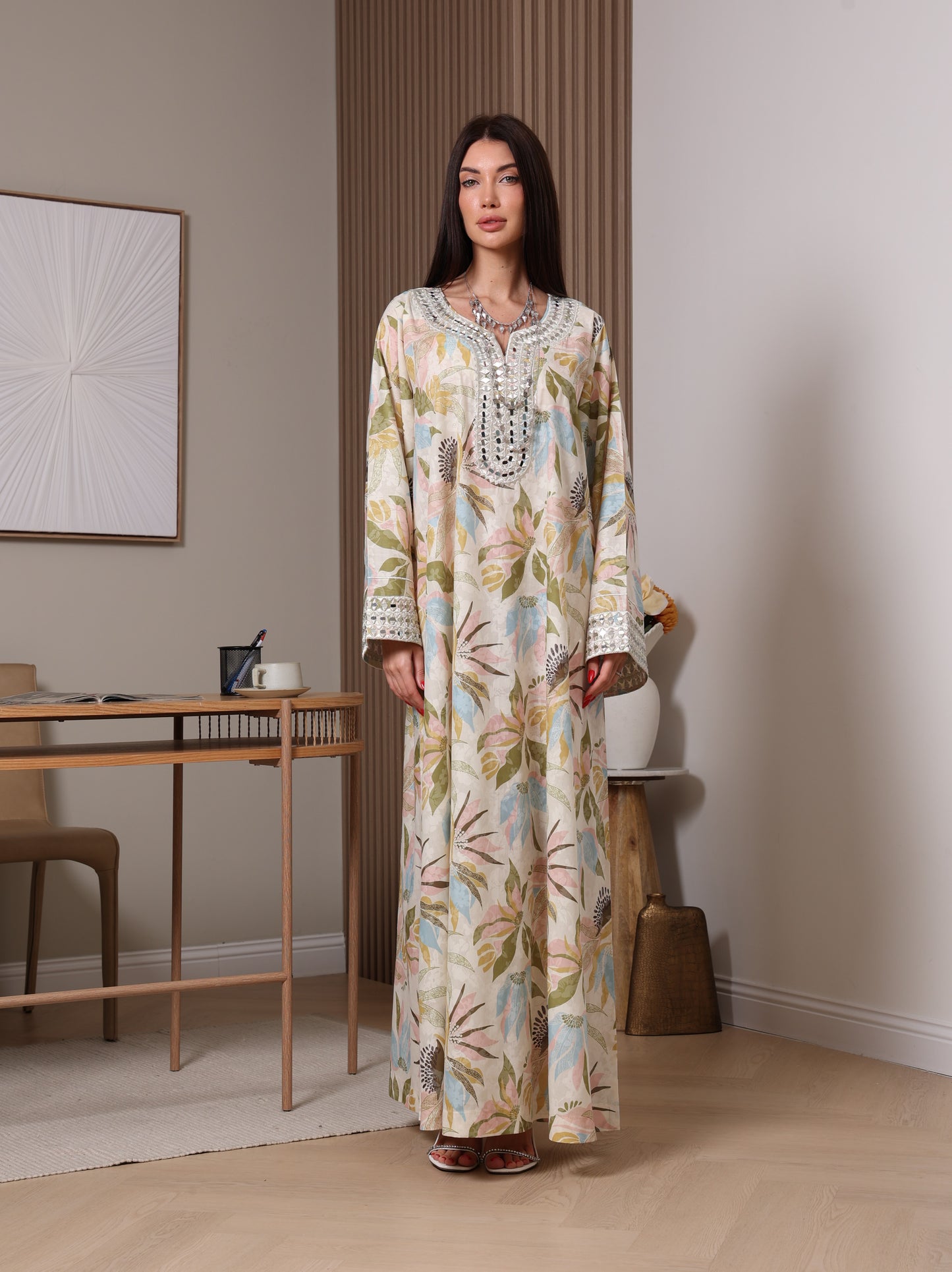 Pastel Bloom Kaftan