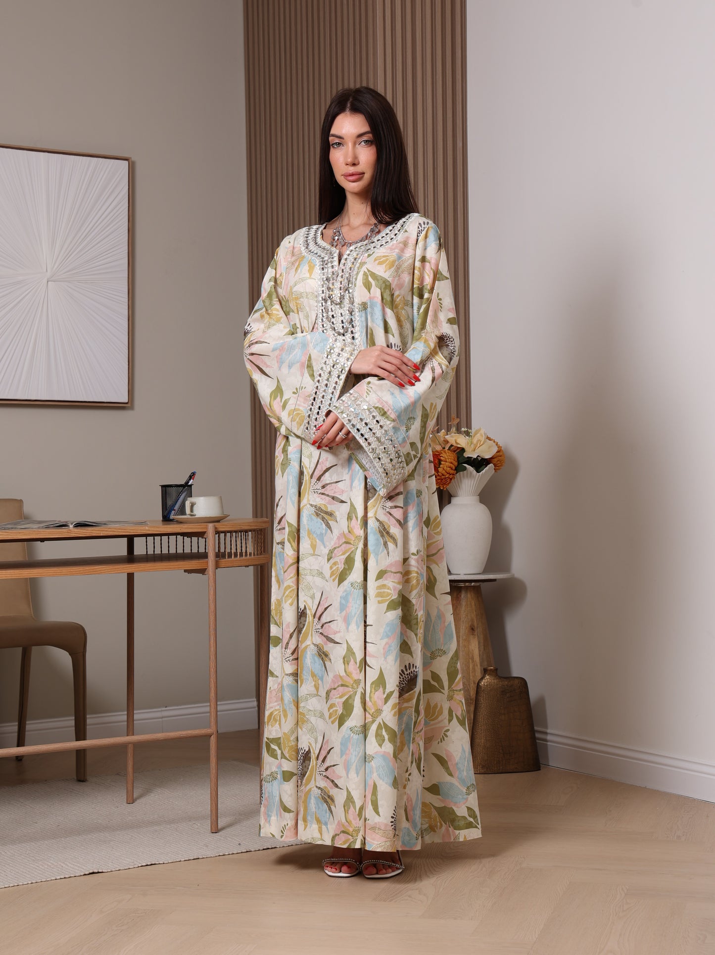 Pastel Bloom Kaftan