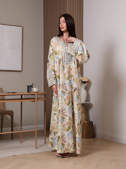 Pastel Bloom Kaftan